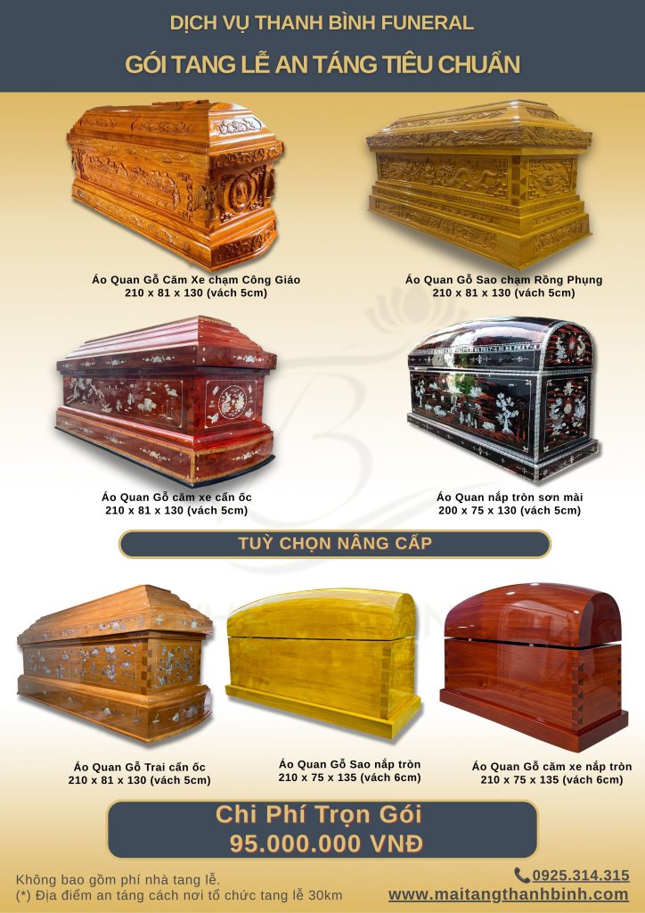 sản phẩm quan tài chất lượng.